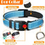 No Pull Dog Harness, Collar & Leash Set with Retractable Dog Seat Belt, Fits Small to Large Dogs(Blue-M)