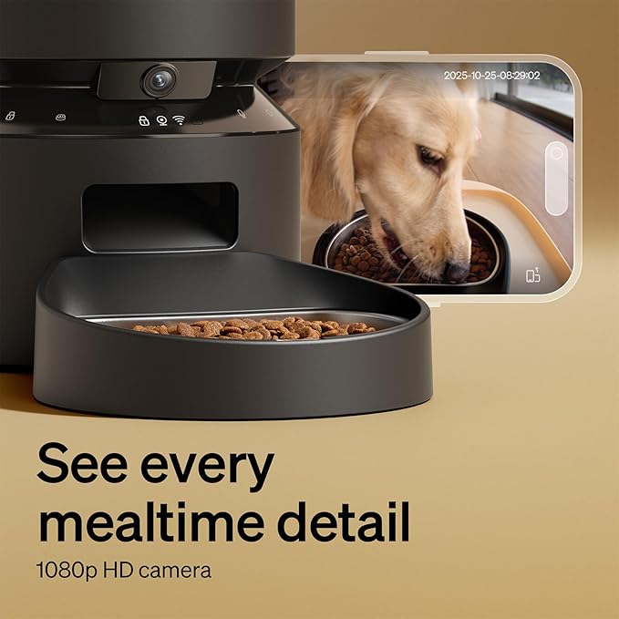 PETLIBRO Automatic Cat Feeder with Camera, 1080P HD Video with Night Vision, 5G WiFi Pet Feeder with 2-Way Audio