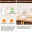 Potaroma Smart Sensor Cat Laser Toys Interactive, Motion Activated Truly Random Trjajectory, Clamp Design, Automatic Chargeable Kitten Toy Indoor Exercise, Cream White