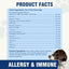 Dog Allergy Chews - Dog Immune Support - Probiotics for Gut Health - Allergies and Itching Skin Support - Itch Relief for Dogs - Seasonal Allergy - Aller Immune Bites for Dogs - 200ct