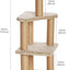 Basics Cat Tree Tower - Multi-Level Climbing Activity Center for Indoor Cats & Kittens with Scratching Posts, Platform, Jute Rope, Large (45.9"H), Beige