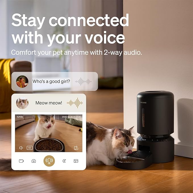 PETLIBRO Automatic Cat Feeder with Camera, 1080P HD Video with Night Vision, 5G WiFi Pet Feeder with 2-Way Audio