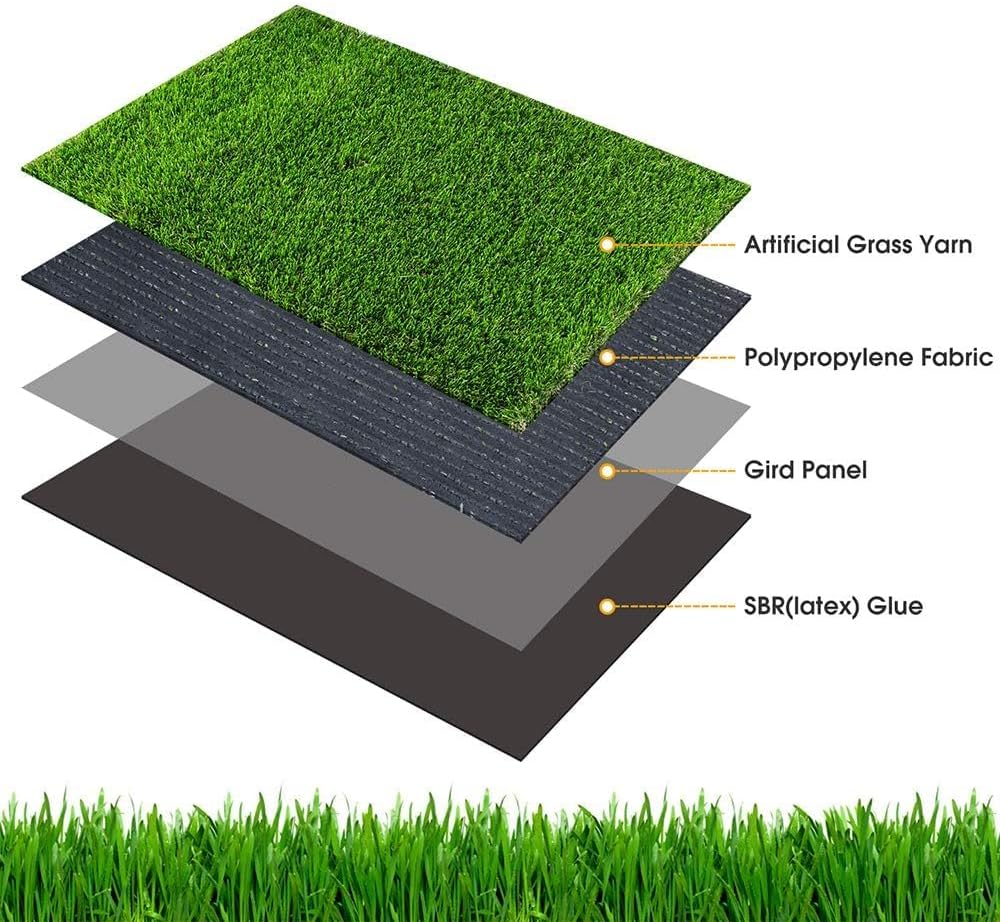 CooZero Artificial Grass, Professional Dog Grass Mat, Potty Training Rug and Replacement(39.4 x 19.7 inch)