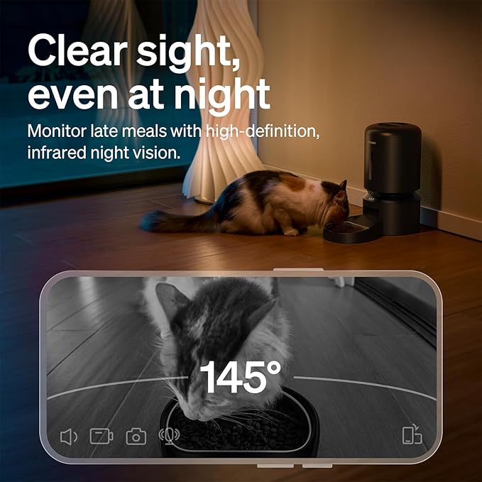 PETLIBRO Automatic Cat Feeder with Camera, 1080P HD Video with Night Vision, 5G WiFi Pet Feeder with 2-Way Audio