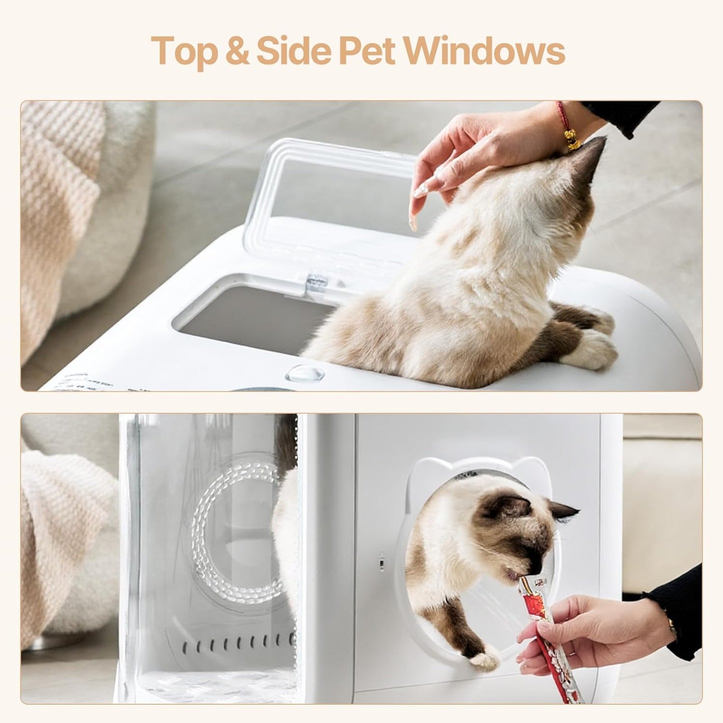75L Large Pet Dryer Box for Cats & Small Dogs - Automatic 360° Rapid Drying