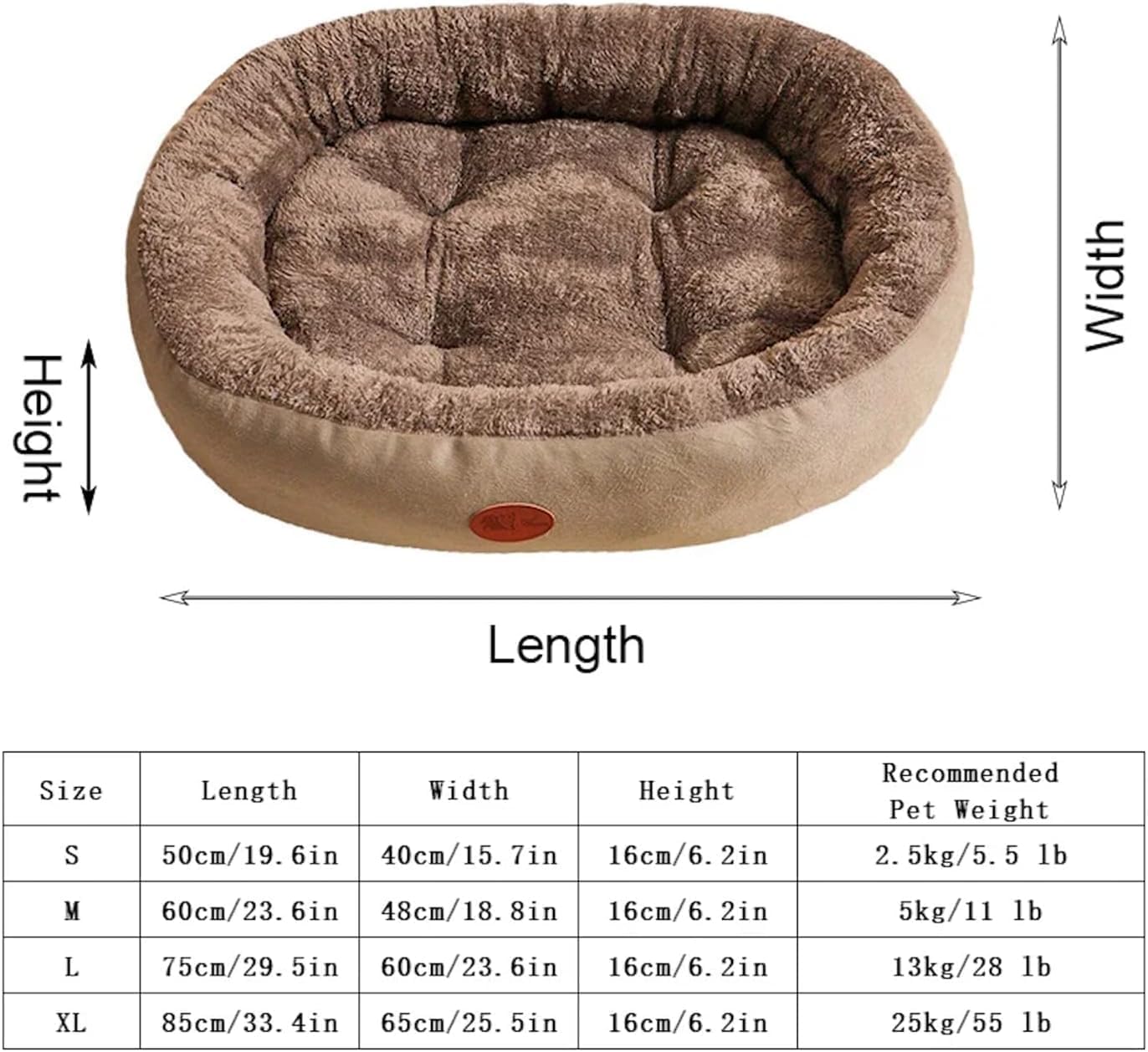 Cat Dog Bed for All Size Cats & Small Dogs