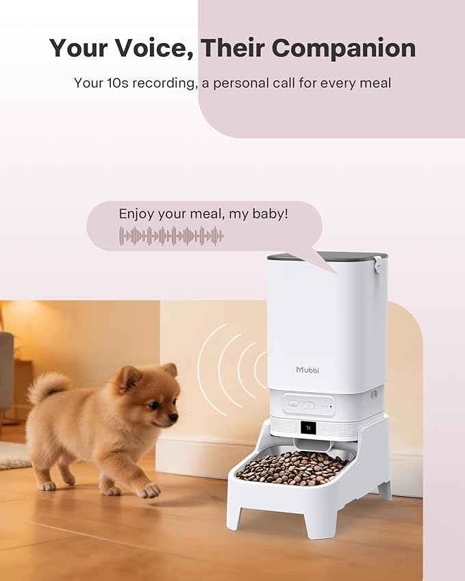 Automatic Cat Feeder with Camera - 7L/29 Cups Auto Dog Feeder with Large Food Tray & 1080P Night Vision