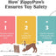 ZippyPaws Skinny Peltz - No Stuffing Dog Toy Pack to Keep Them Busy, for Medium and Large Dogs, Squeaky Pet Toys, Unstuffed Chew Toys, Soft Plush Variety Pack, Fox, Raccoon, and Squirrel - 18"