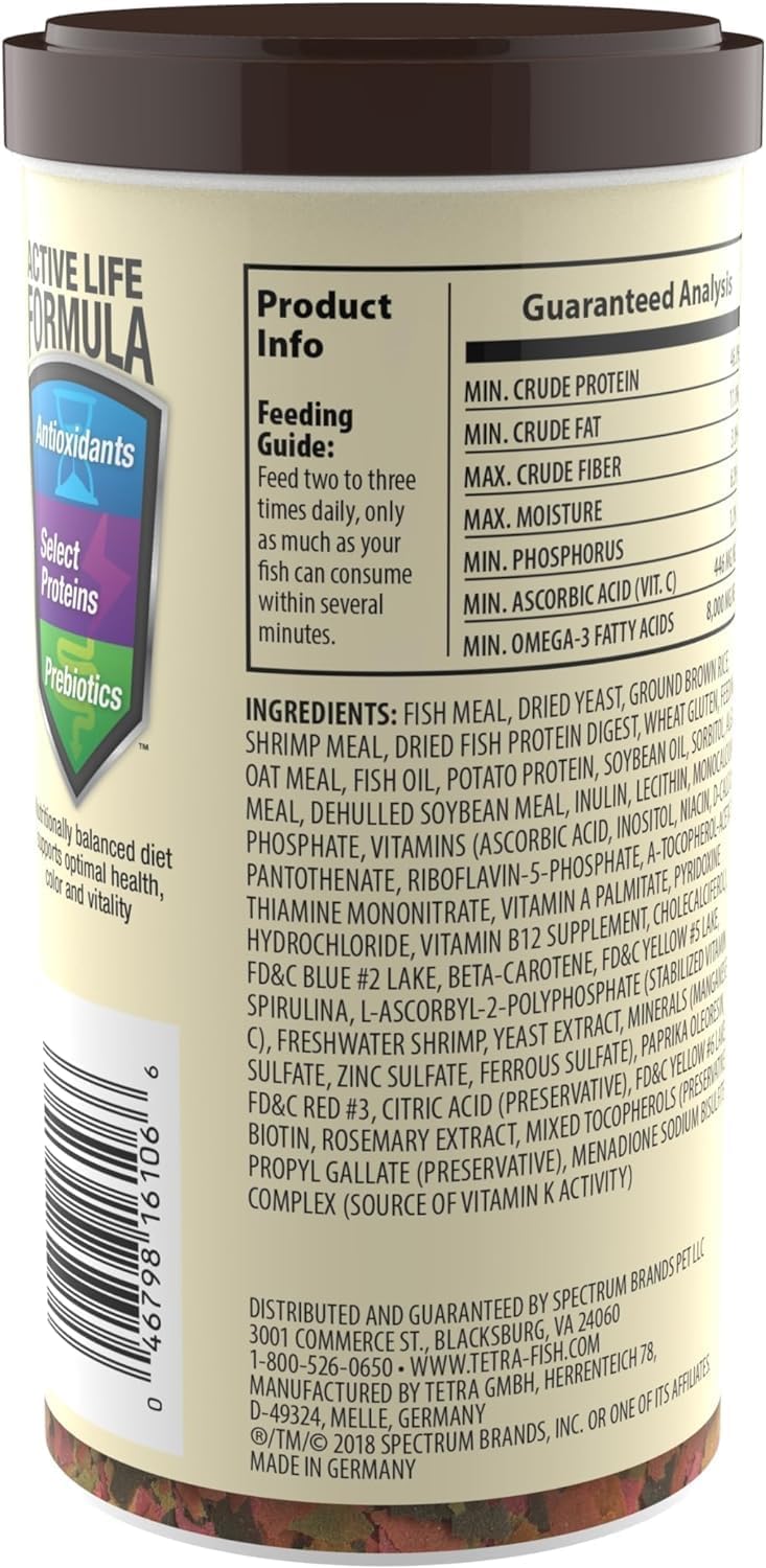 TetraMin Nutritionally Balanced Tropical Flake Food