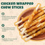 M-PETS Chicken Wrapped Dog Treats 30 pcs Rawhide Chews Sticks, Puppy Training Treat, Snacks for Small and Medium Dogs