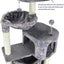 YUNIQUE Cat Tree with Cat Condo and Big Hammock, Grey