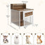 Dog Crate Furniture for Small Dogs, Wooden Dog Kennel