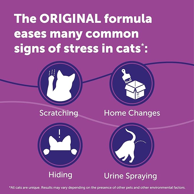 FELIWAY® Classic 6 x 30 Day Cat Calming Refills for Pheromone Diffuser, 6 x 48ml Value Pack