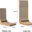 FUKUMARU Cat Scratcher, 18.7 Inch L Shape Cat Scratch Pad Wall Mounted