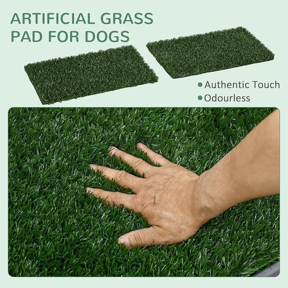 Pawhut Artificial Grass for Dogs with Tray for Potty Training