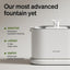 PETLIBRO Upgrade Cat Water Fountain, Dockstream 2 Smart App Monitoring Pet Water Fountain for Cats Indoor, 3L/101oz Cat Fountain Stainless Steel Tray for Drinking, 5G WiFi Auto Cat Water Dispenser Dog