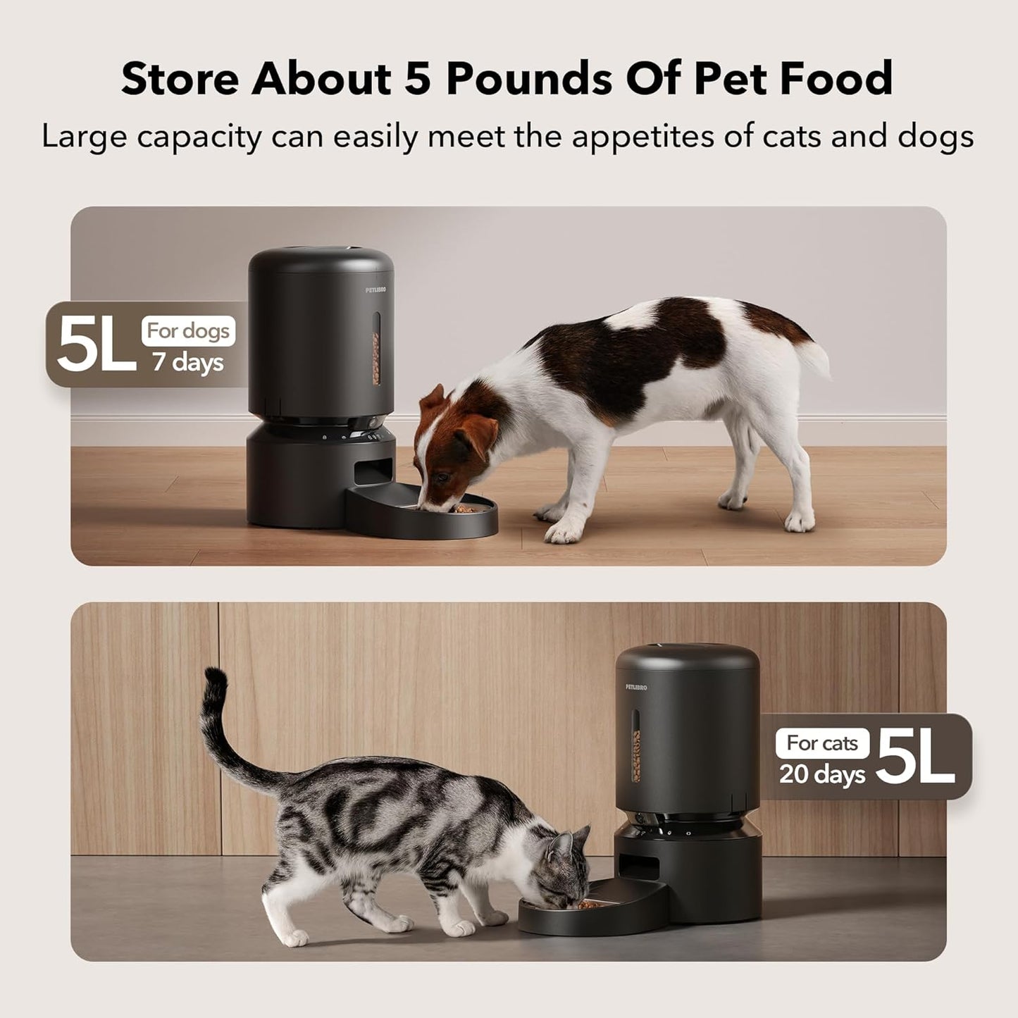 Peltibro Automatic Pet Feeder with Camera
