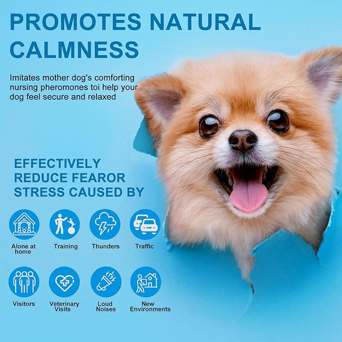 3+ SLE Dog Pheromone Diffuser, Pheromones Calming Diffusers for Dogs Anxiety Relief