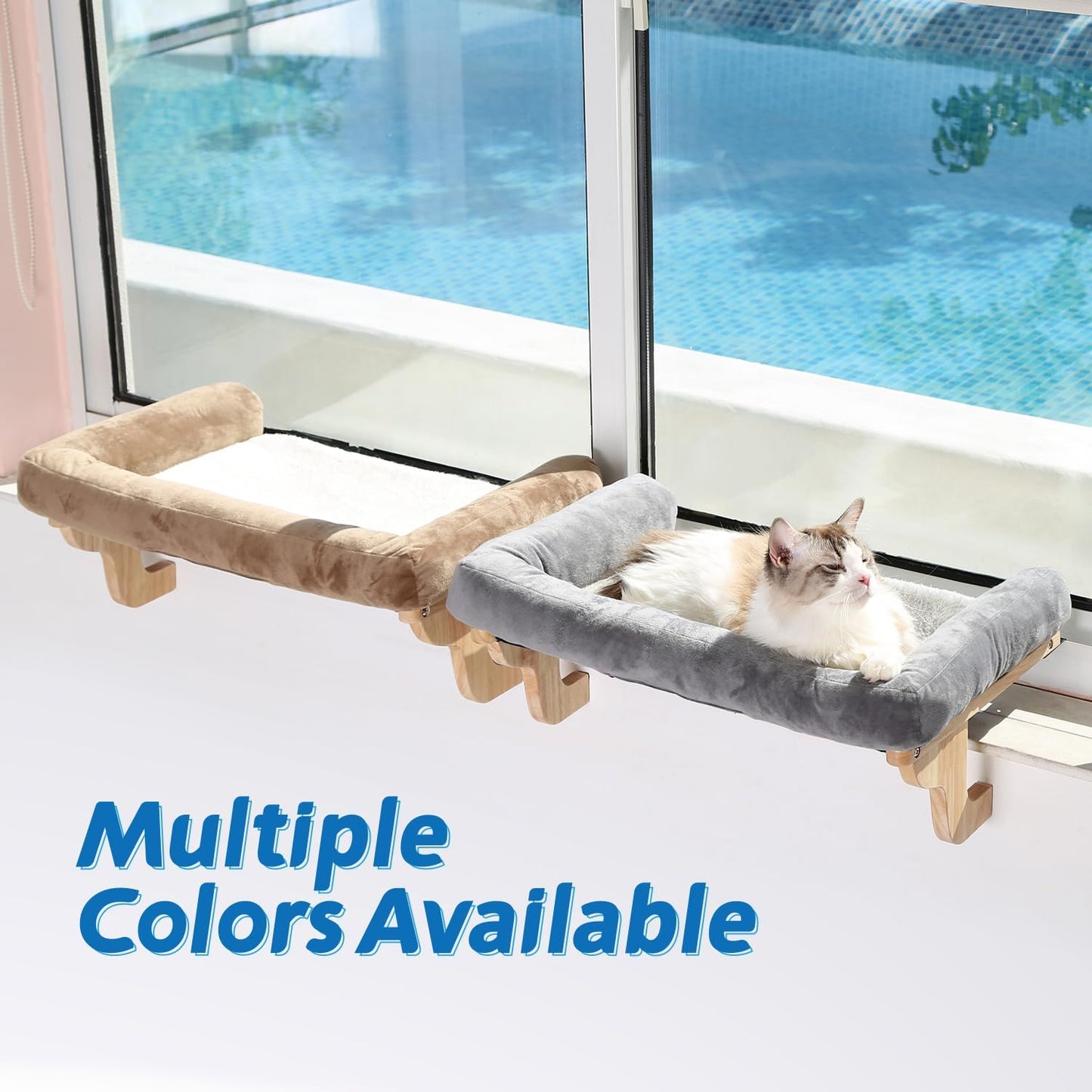 Zakkart Cat Perch for Window Sill with Bolster - Orthopedic Hammock Design