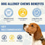 Dog Allergy Chews - Dog Immune Support - Probiotics for Gut Health - Allergies and Itching Skin Support - Itch Relief for Dogs - Seasonal Allergy - Aller Immune Bites for Dogs - 200ct