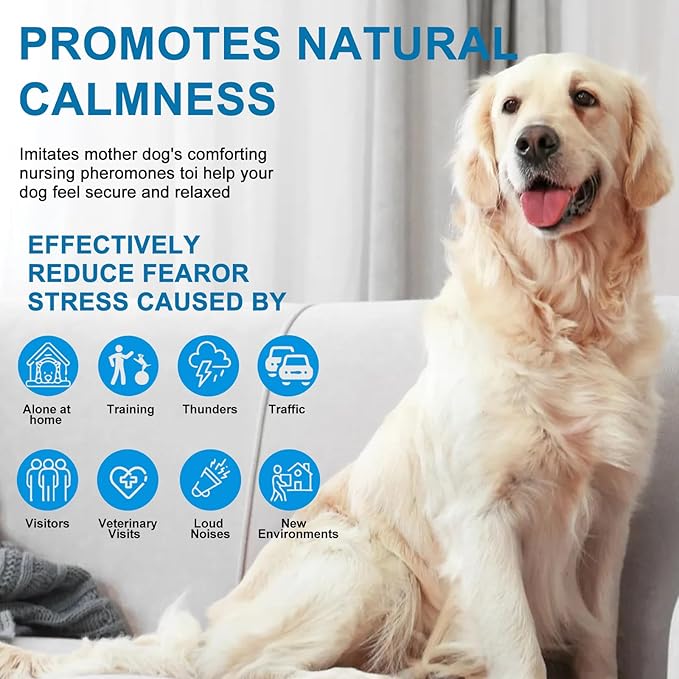 3+ SLE Dog Pheromone Diffuser, Pheromones Calming Diffusers for Dogs Anxiety Relief