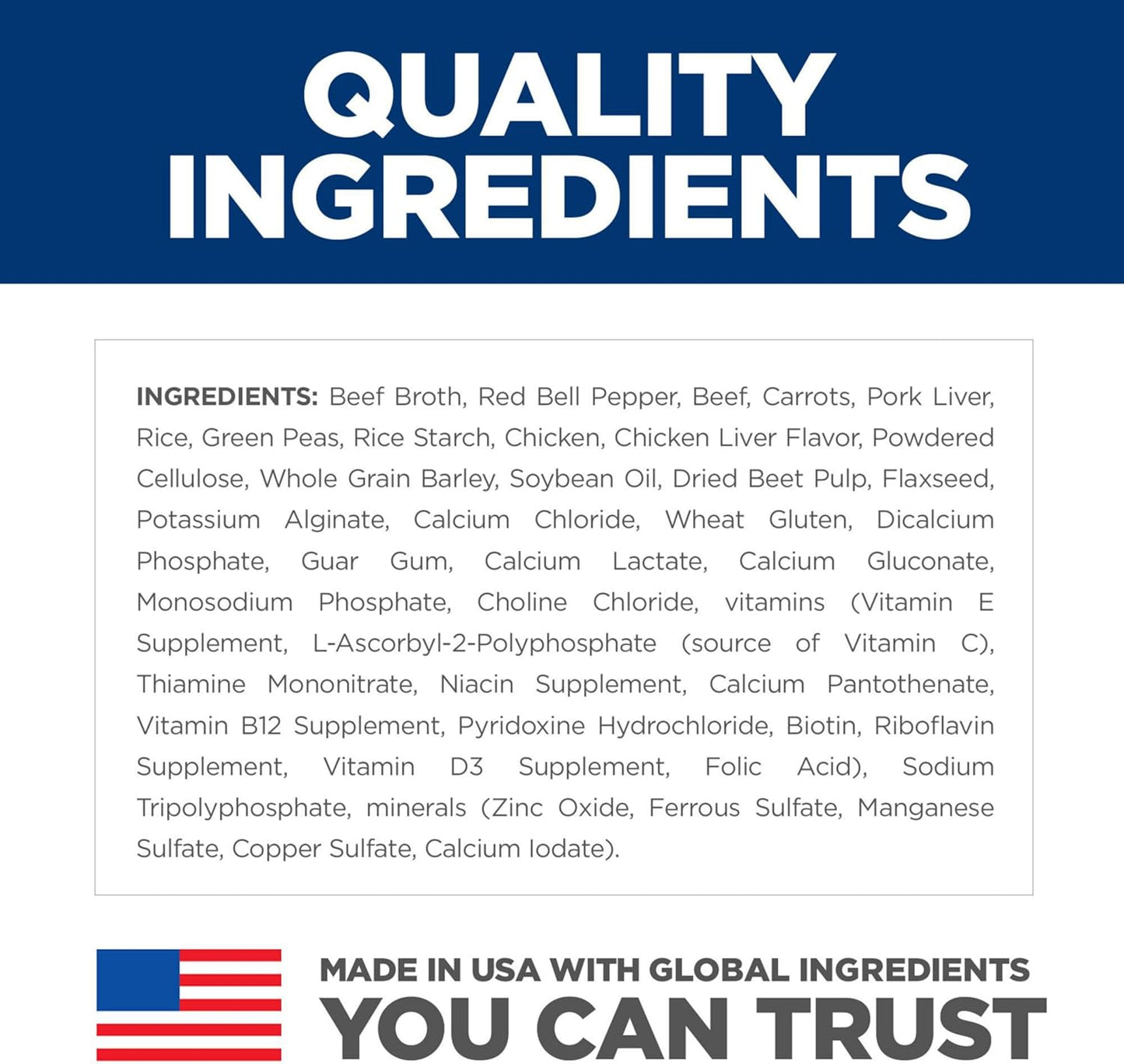 Hill's Science Diet Healthy Cuisine, Senior Adult 7+, Senior Premium Nutrition, Wet Dog Food, Braised Beef, Carrots & Peas Stew, 12.5 oz Can, Case of 12