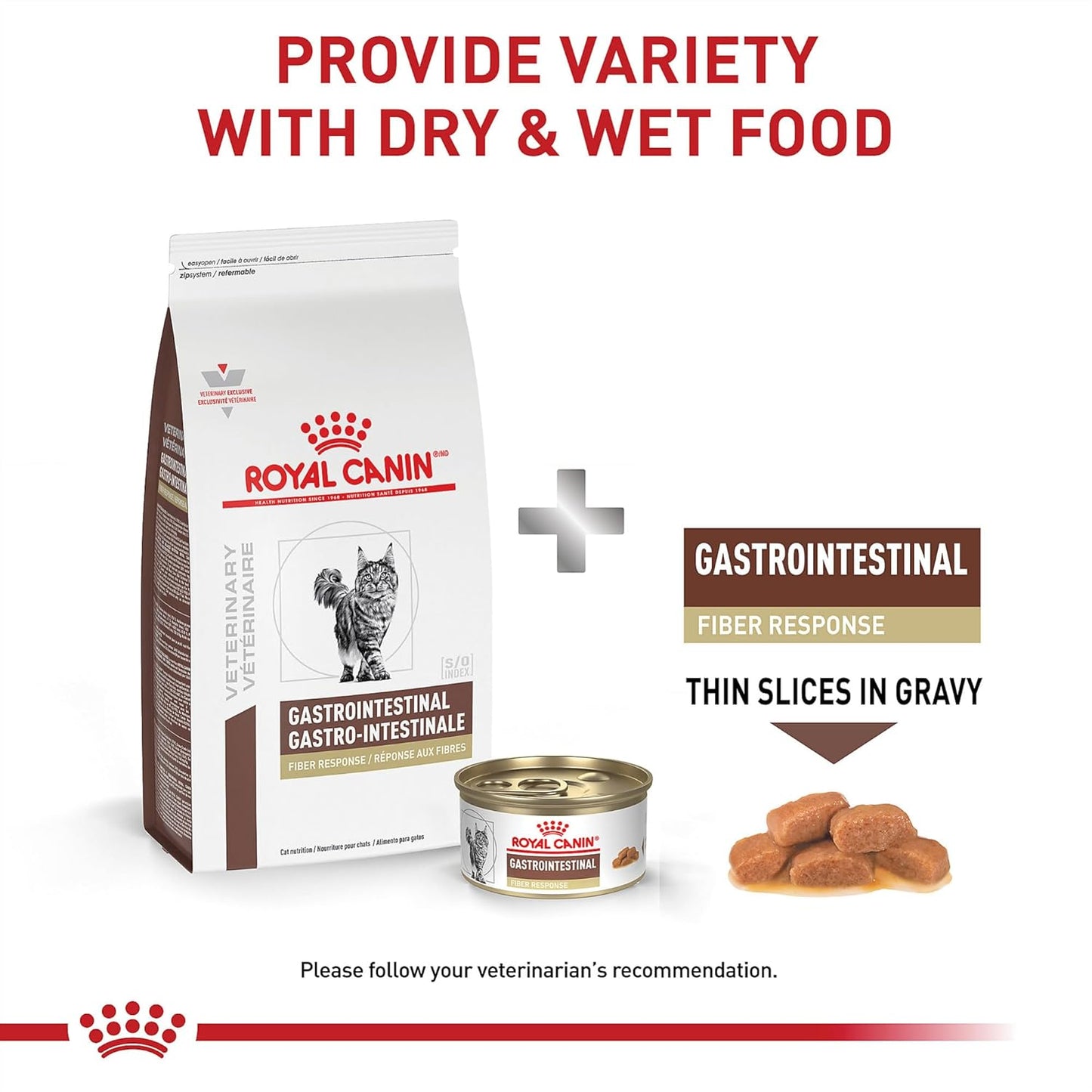 Royal Canin Veterinary Diet Gastrointestinal Fiber Response Dry Cat Food 8.8 lb