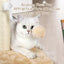 ANWA 32" Tall Cat Scratching Posts for Indoor Cats, 3-in-1 , Beige