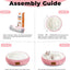 20in Washable Cat Beds for Indoor Cats - Round Donut Pet Bed for Cats, Small Dogs