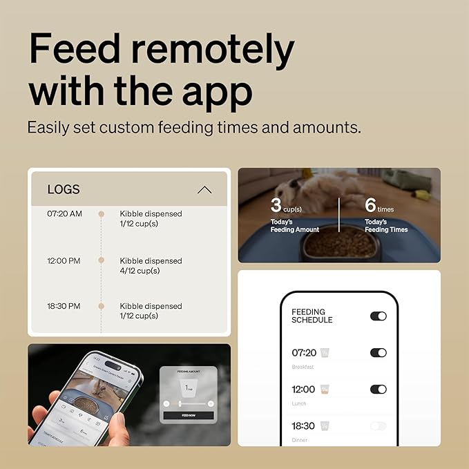 PETLIBRO Automatic Cat Feeder with Camera, 1080P HD Video with Night Vision, 5G WiFi Pet Feeder with 2-Way Audio