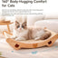 Upgraded Sisal Cat Scratcher Bed, Solid Oak Frame 1.3 cm Thick, 100% Sisal Pad