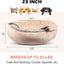 GASUR Small Dog & Cat Bed, 23'' Donut Pet Bed Mat with Hooded Blanket, Anti-Anxiety up to 20lbs