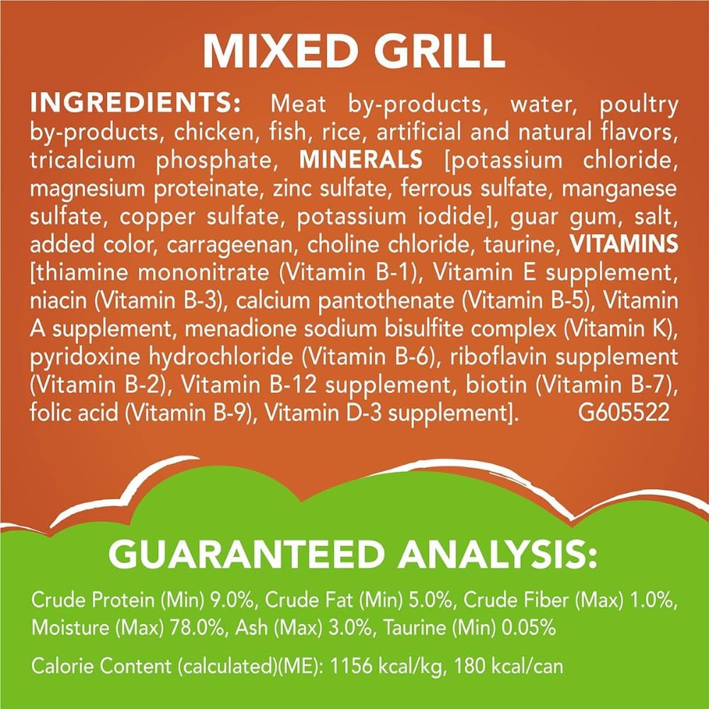 Friskies Mixed Grill Dinner Cat Food 5.5 oz (Pack of 24)