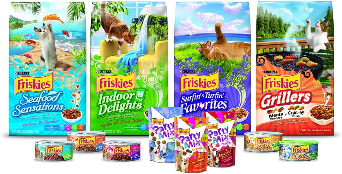 Friskies Wet Cat Food, Meaty Bites, 3-Flavor Variety Pack, 5.5-Ounce Can, Pack Of 12