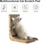 FUKUMARU Cat Scratcher, 18.7 Inch L Shape Cat Scratch Pad Wall Mounted