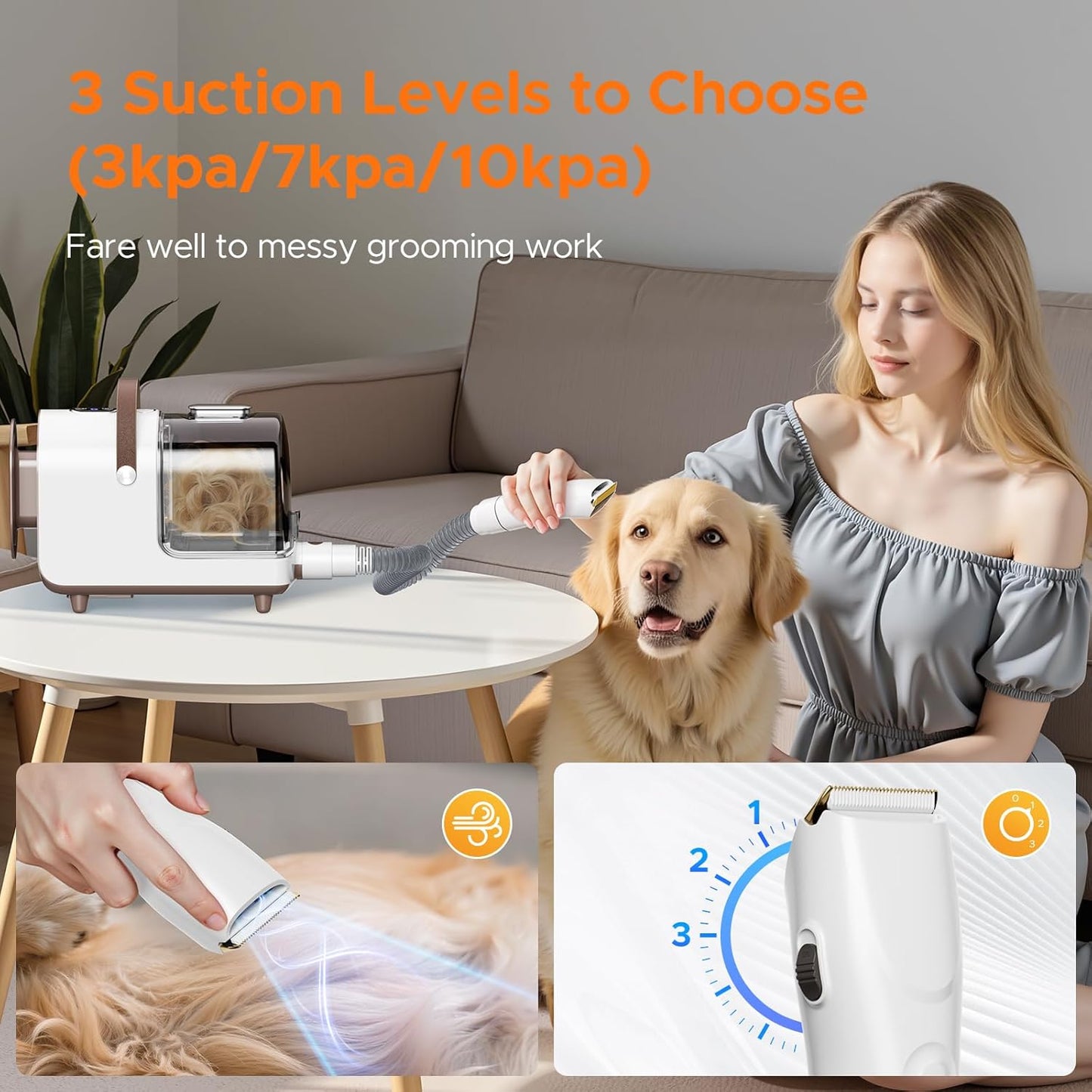 Omebel Pet Grooming Vacuum