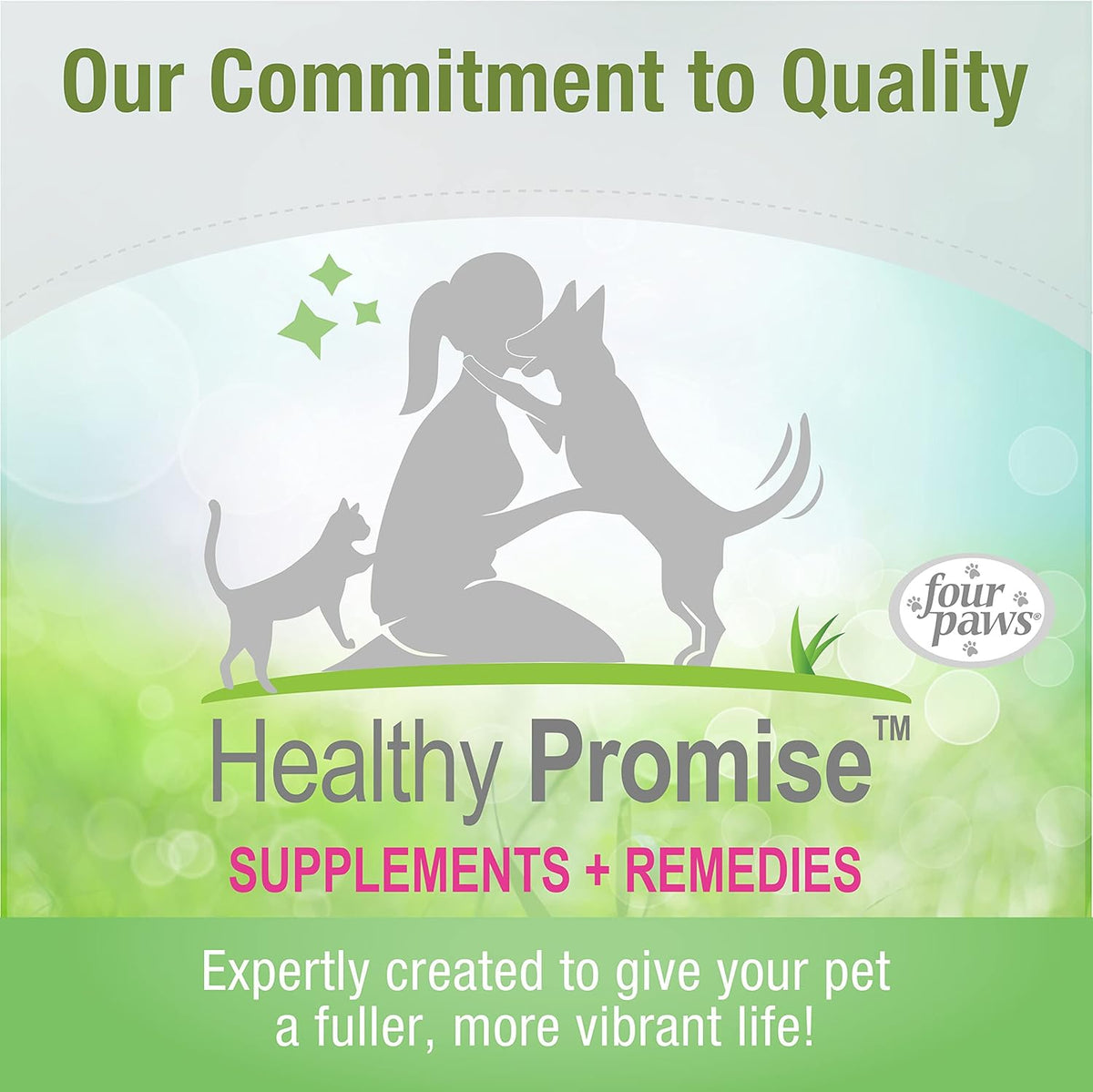 Four Paws Healthy Promise Grooming Soothing Pet Ear Wash Cleaner for Dogs and Cats, Odor Reducing & Itch Relief, 4 oz.