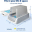 PetSafe Legacy ScoopFree Crystal Pro Self-Cleaning Automatic Cat Litter Box - Front-Entry Motion-Sensing Cat Box with Integrated Health Counter
