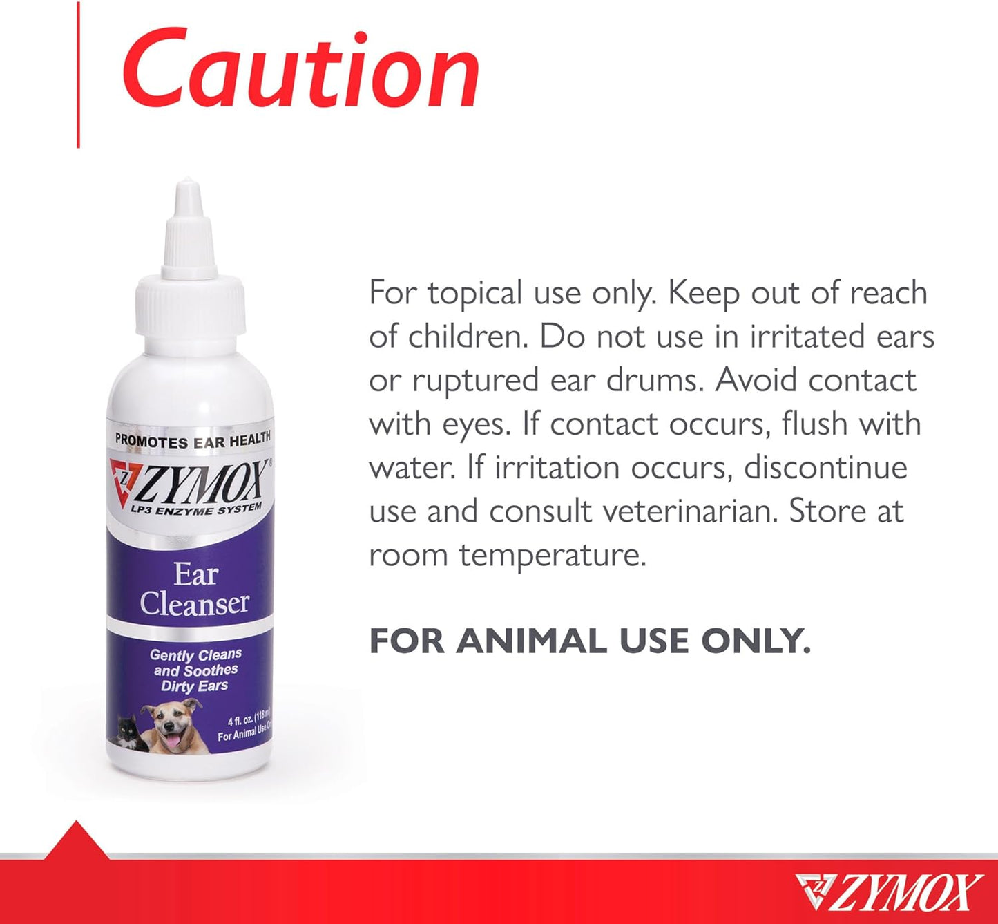 Zymox Ear Cleanser With Bio-Active Enzymes, 4 oz.