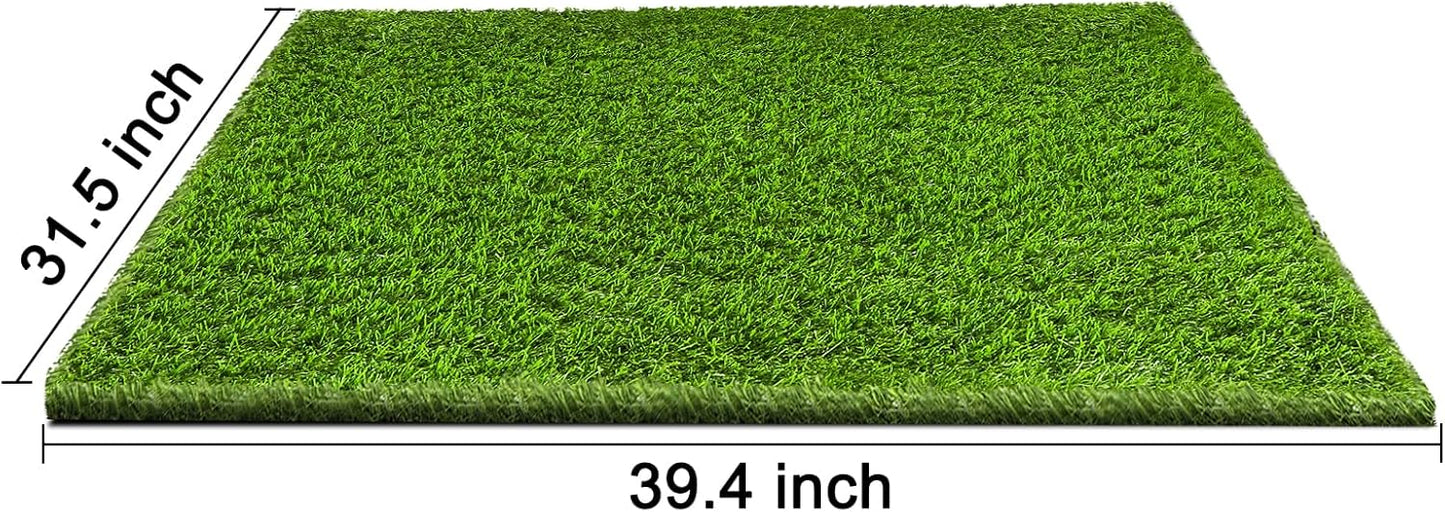 CooZero Artificial Grass, Professional Dog Grass Mat, Potty Training Rug and Replacement Turf Outdoor Rug Patio Lawn Decoration, Easy to Clean with Drainage (39.4 x 31.5 inch)
