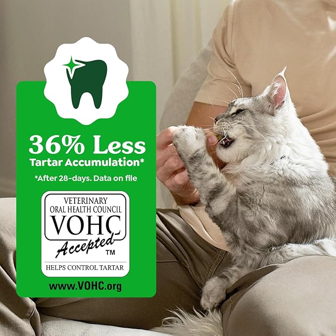 Greenies Cat Treats, Feline Veterinarian-Recommended Adult Natural Dental Cat Treats, Oven Roasted Chicken Flavor, 4.6 oz. Pouch