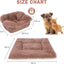 SCENEREAL Self Warming Cat Bed, Heated Cat Bed Mat for Cats Small Dogs, Brown 24" x 20"