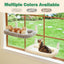 Zakkart SnugCloud Foldable Cat Window Perch - Cordless, (Cream White, Medium)