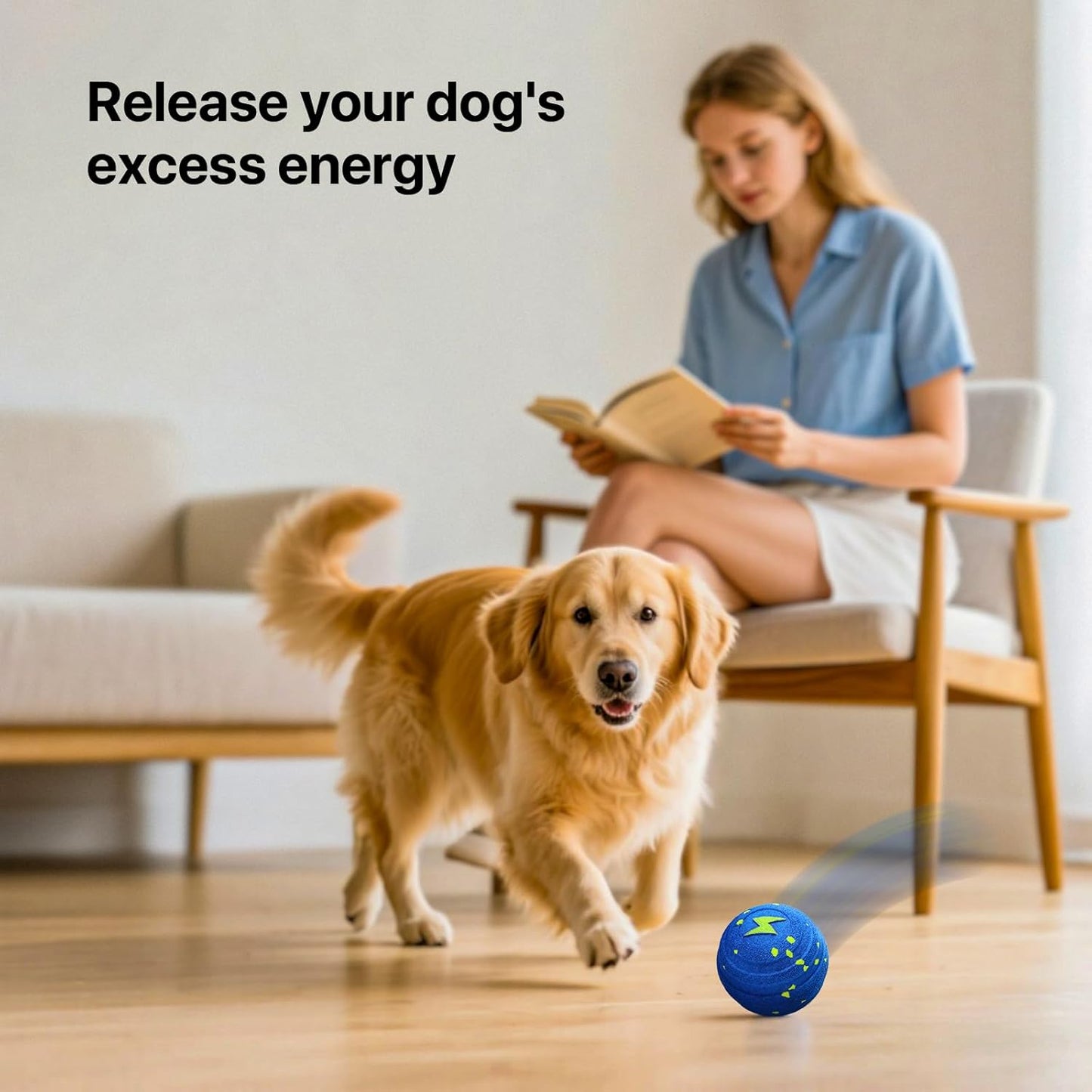 Interactive Dog Toys Balls Moving - Smart Automatic Bouncing Interactive Dog Ball