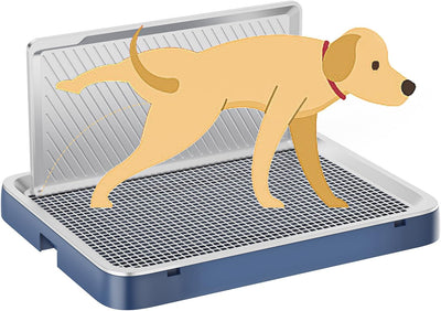 Indoor Dog Potty Tray with High Wall,25.59"X19.69" Pee Pad Holder,Dogs Litter Box
