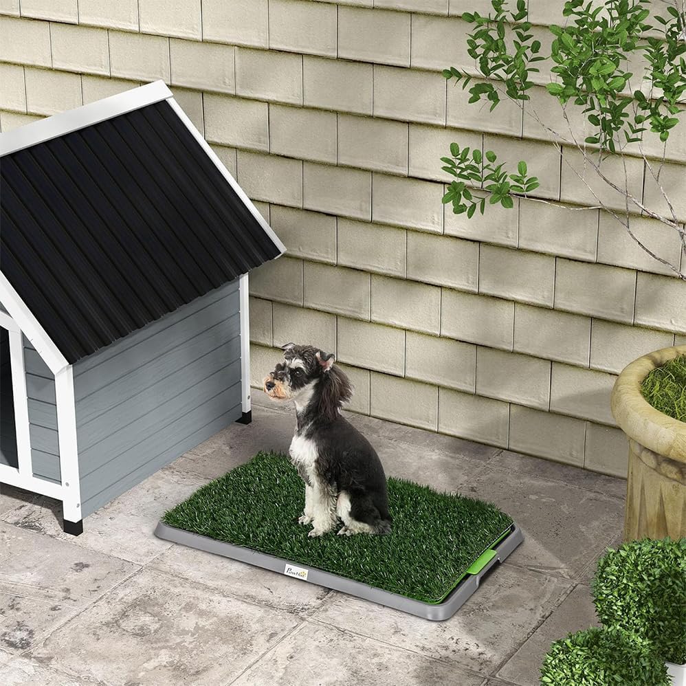 Pawhut Artificial Grass for Dogs with Tray for Potty Training
