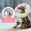 Flower Cat Cone, Uadonile Adjustable Cat Cone Collar, Soft Dog Elizabethan Collar Recovery E Collar After Surgery, Recovery E-Collar for Kittens/Puppies and Cats Recovery(Tie-dye Pink Blue, S)