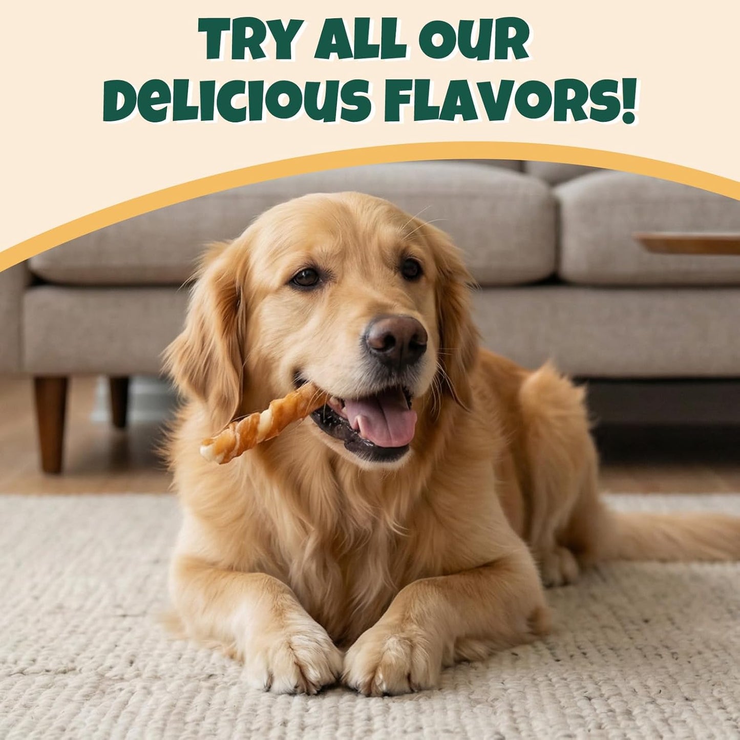 M-PETS Chicken Wrapped Dog Treats 30 pcs Rawhide Chews Sticks, Puppy Training Treat, Snacks for Small and Medium Dogs
