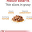 Royal Canin Feline Care Nutrition Hair & Skin Care Adult Thin Slices in Gravy Cat Food, 3 oz (Pack of 24)