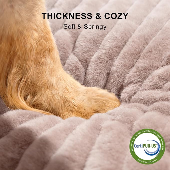 FURTIME Dog Bed for Small Dogs, Washable Orthopedic Dog Bed with Removable Cover